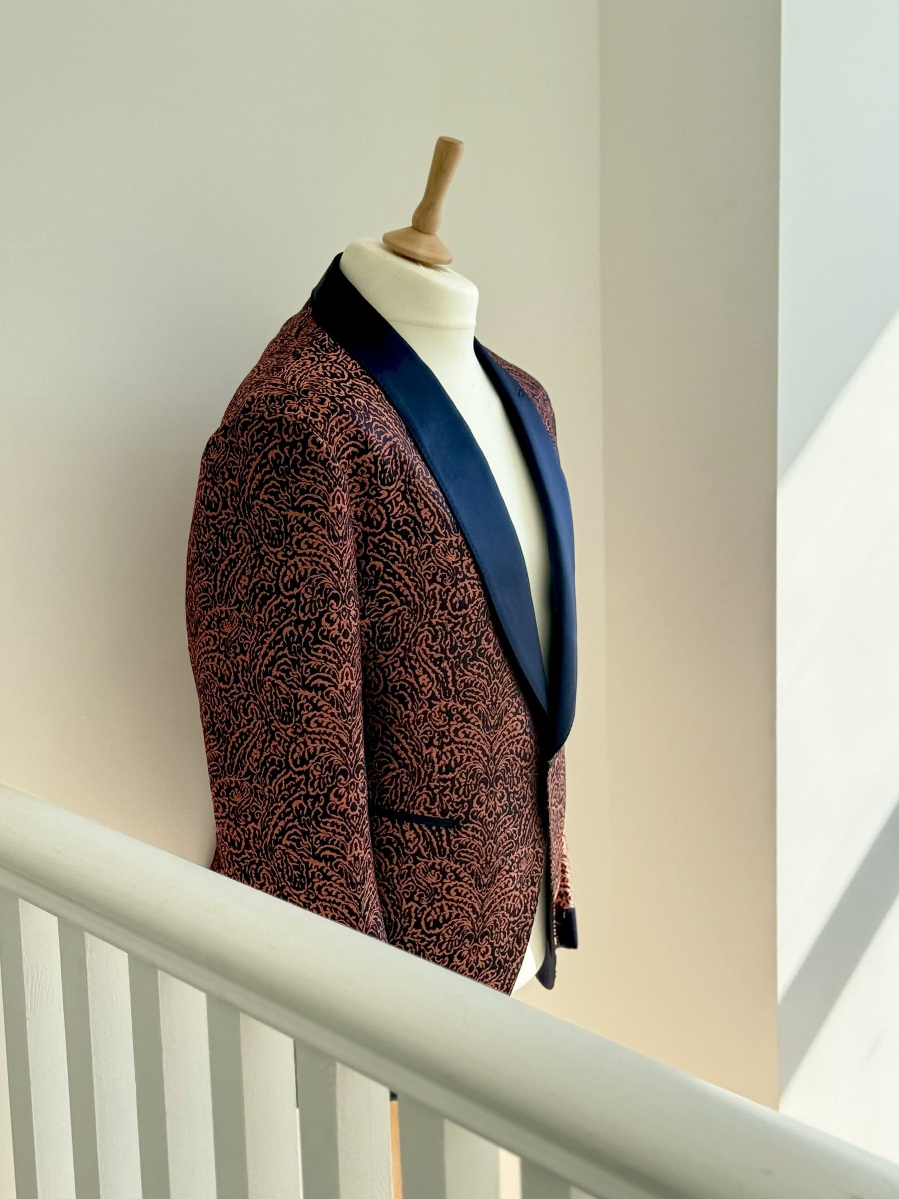 Copper Brocade Dinner Jacket